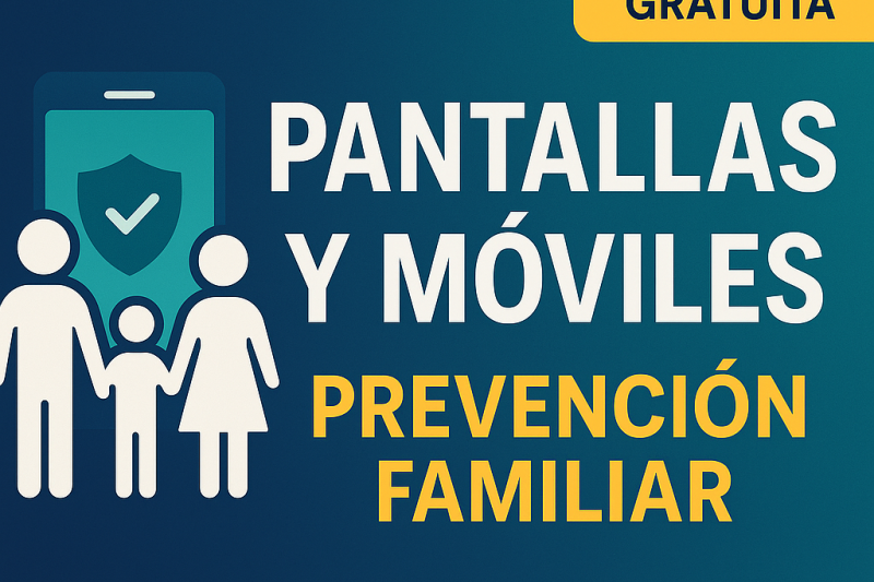 Esta charla de 1 hora de móviles, pantallas, niños y adolescentes no te la puedes perder.